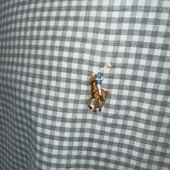 Ralph Lauren Iconic Oxford Big & Tall Men’s Size 3XL Classic Fit Gray White - Picture 7 of 12